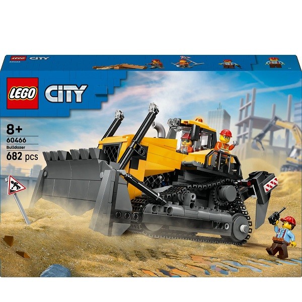Lego City Gele Bulldozer Bouwplaatsvoertuig