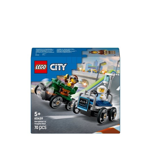 Lego City Raceautopakket: Vliegtuig vs. Ziekenhuisbed