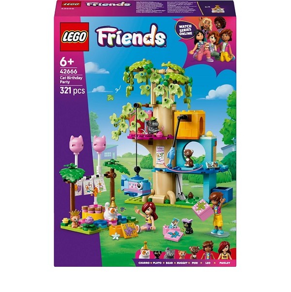 Lego Friends Kattenverjaardagsfeestje en Boomhut