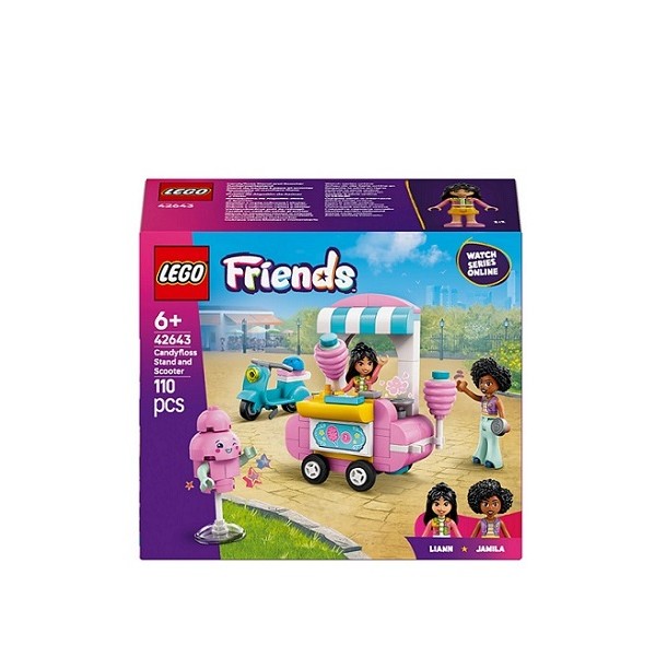 Lego Friends Suikerspinkraam en Scooter 