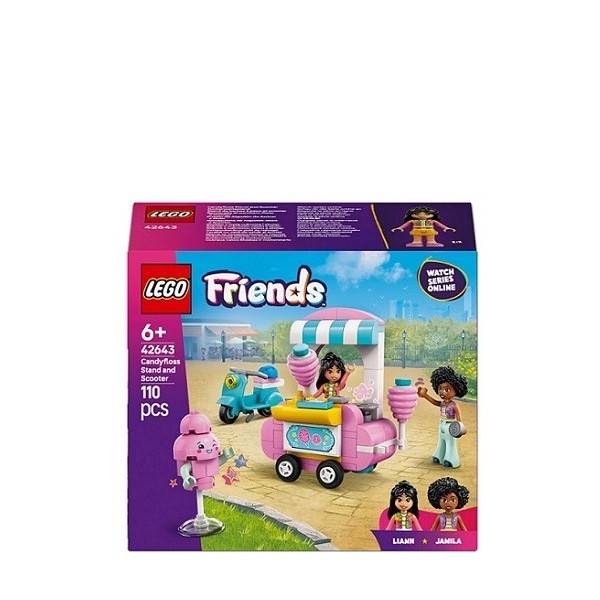 Lego Friends Suikerspinkraam en Scooter 