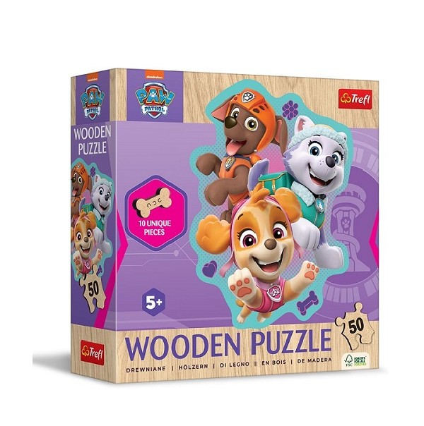 Paw Patrol Puzzel Hout 50 stukjes