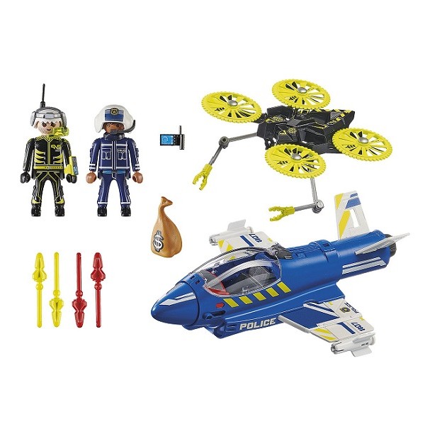 Playmobil City Action Politiejet Drone-Achtervolging 