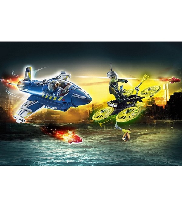 Playmobil City Action Politiejet Drone-Achtervolging 