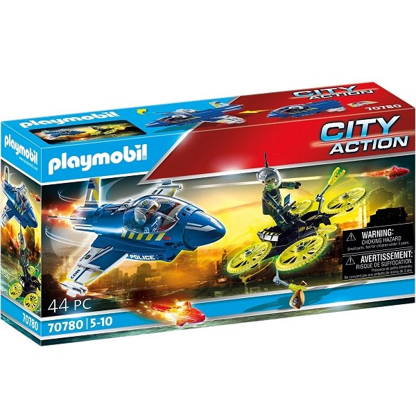 Playmobil City Action Politiejet Drone-Achtervolging 