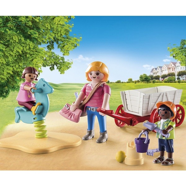 Playmobil City Life Starter Pack Opvoeder Bolderwagen 