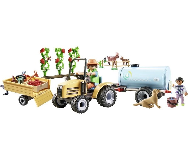 Playmobil Country Tractor met Aanhanger en Watertank