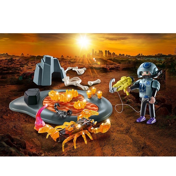 Playmobil Dino Rise Starterpack  Gevecht tegen de Vuurschorpioen