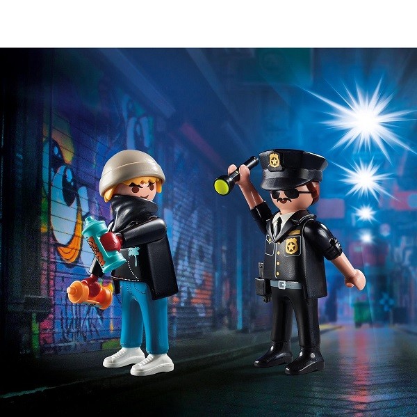 Playmobil DuoPack Politieagent en Sproeier