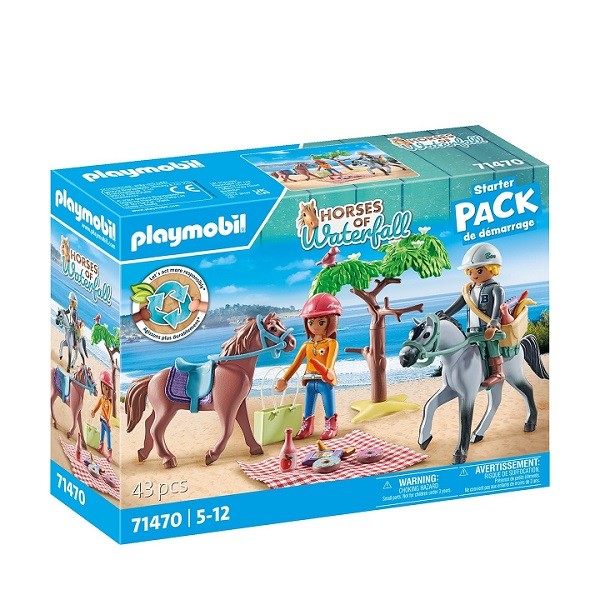 Playmobil Horses of Waterfall Starter Pack Paard Rijden naar het Strand