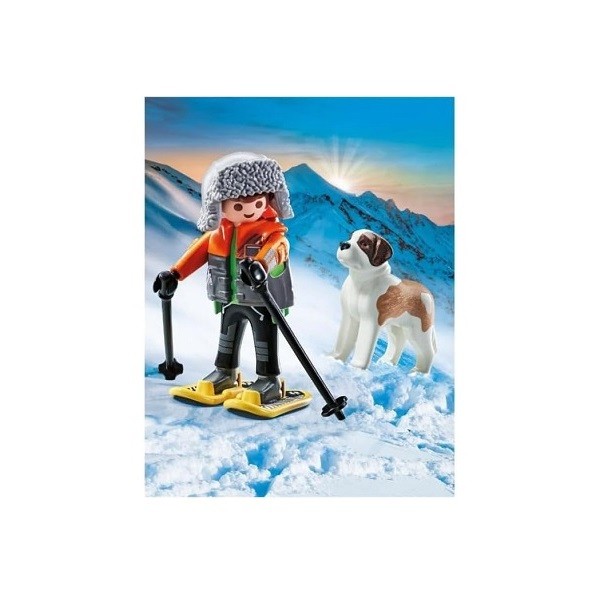  Playmobil My Life Wandelaar met Sint-Bernardhond in de Sneeuw