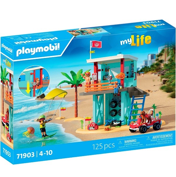 Playmobil My Life Strandvakantie Reddingstoren met Strandbuggy 