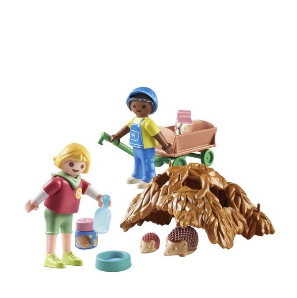 Playmobil My Life Zorgen voor de Egelfamilie 