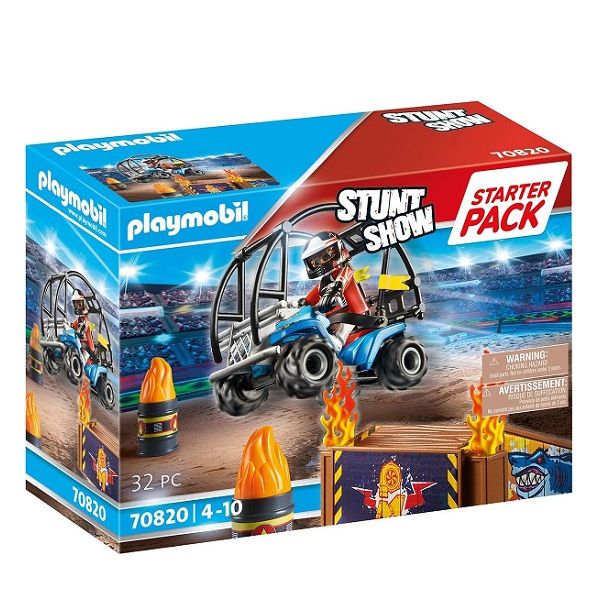 Playmobil Stunt Show Starterpack Stuntshow Quad met Vuurhelling 
