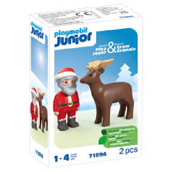 Playmobil junior Kerstman en rendier 71894