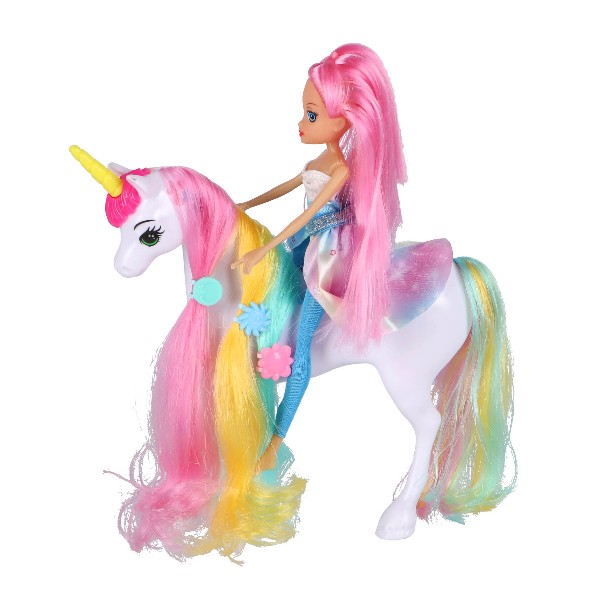 Poppenset met Unicorn Assorti