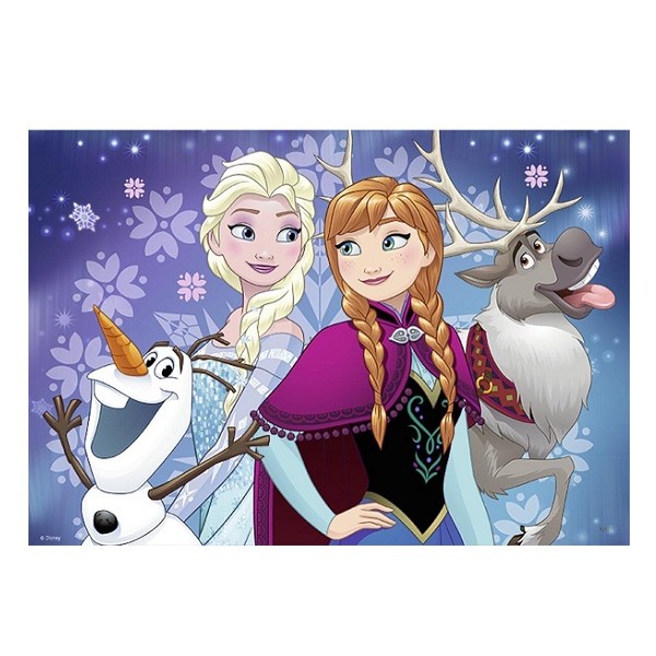Puzzels 2 x 24 stukjes Frozen Noorderlichten