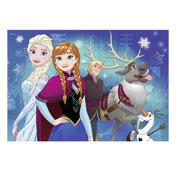 Puzzels 2 x 24 stukjes Frozen Noorderlichten