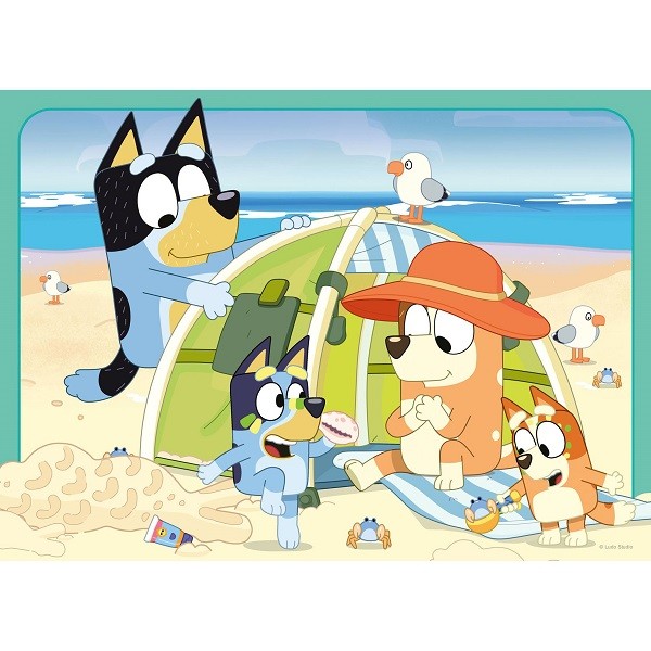 Puzzels 4 x 42 stukjes Bluey