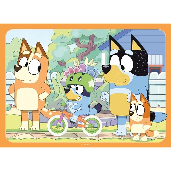 Puzzels 4 x 42 stukjes Bluey