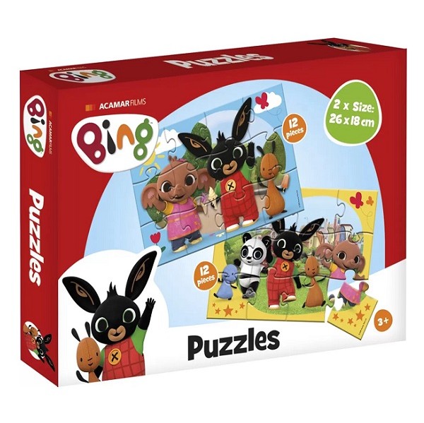 Puzzels Bing 2 x 12 stukjes