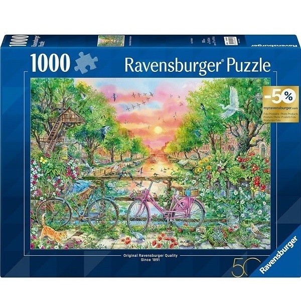 Ravensburger Puzzel Fietsen in Amsterdam 1000 stukjes