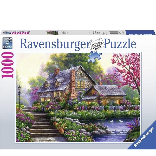Ravensburger Puzzel Romantische Cottage 1000 stukjes