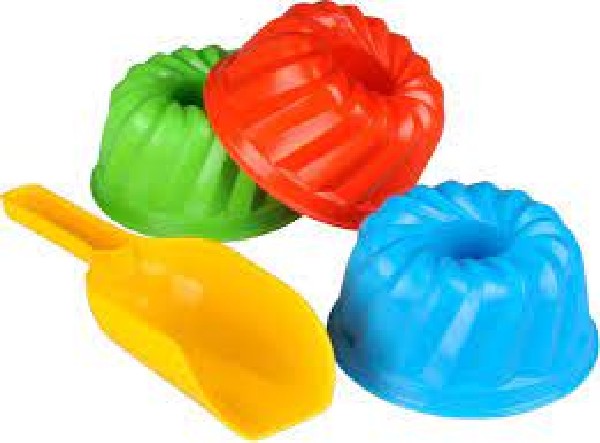 Schep met 3 Zandvormen 