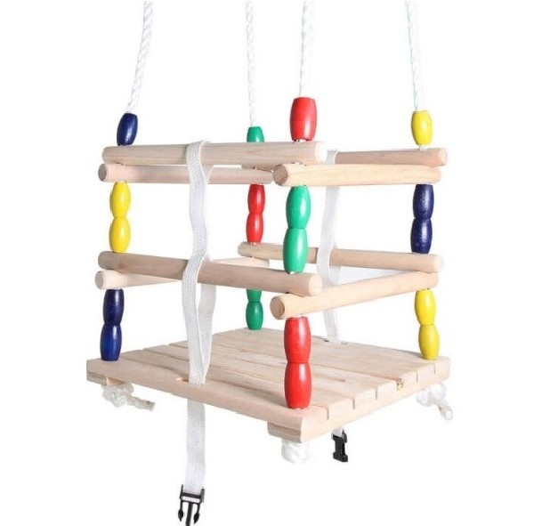 Schommel Baby Peuter Hout Outdoor Active 30 x 30 cm