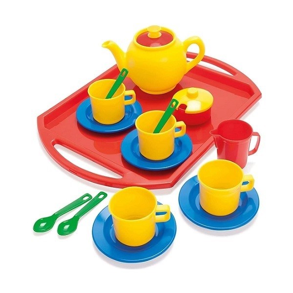 Servies Theeservies met Dienblad 18-Delig