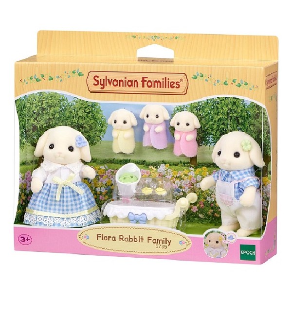 Sylvanian Families Familie Bloemen Hangoor Konijn