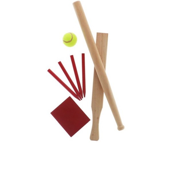Slagbal Set Hout met Opslagnet