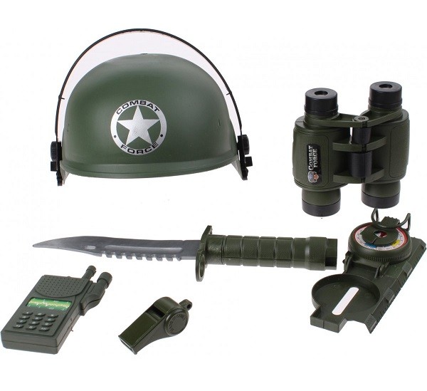 Soldaten Verkleedset Legerhelm met Accessoires 6-Delig