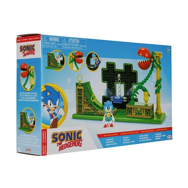 Sonic The Hedgehog Stardust Speedway Zone Playset met Sonic Figuur