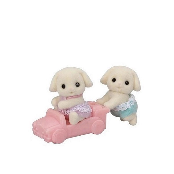 Sylvanian Families Baby Tweeling Bloemen Hangoor Konijn
