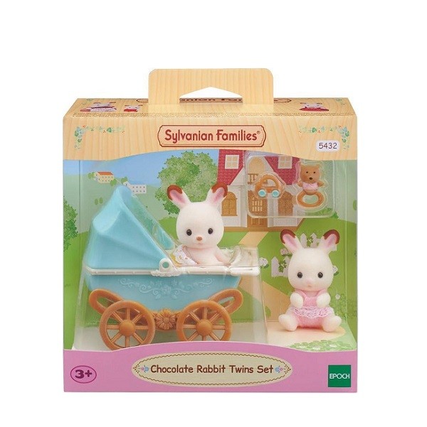 Sylvanian Families Baby Tweeling Chocoladekonijn Set