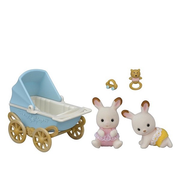 Sylvanian Families Baby Tweeling Chocoladekonijn Set