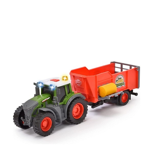 Boerderij Tractor met Aanhanger en Licht en Geluid 26 cm