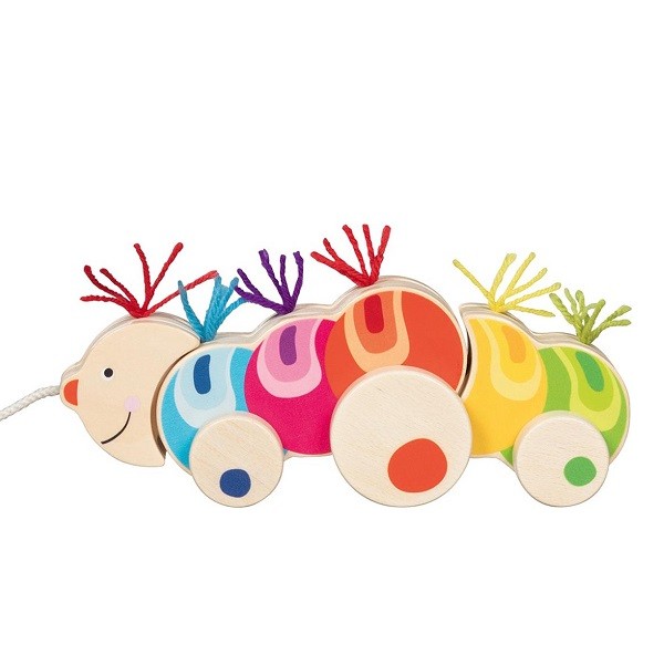 Trekdier Houten Rups Papilio 25 cm
