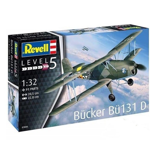 Vliegtuigen- Revell Bucker Bu 131 D 1:72