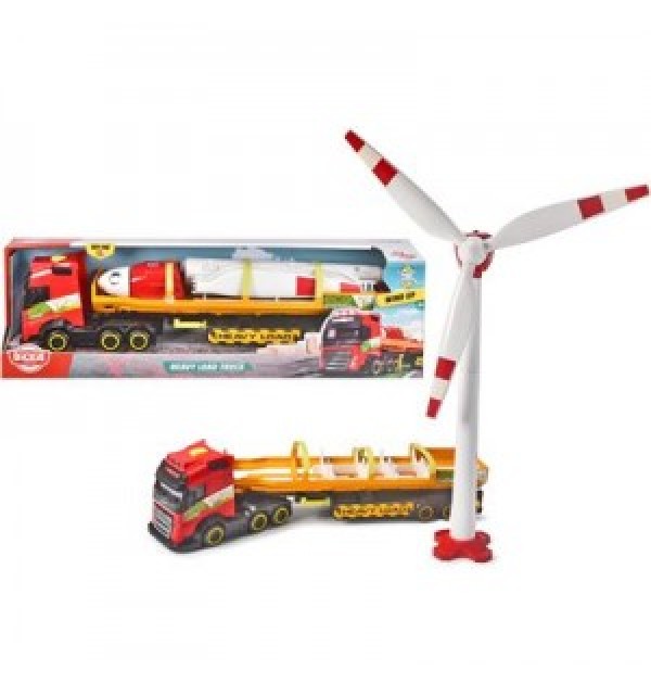 Vrachtwagen met Oplegger met Windmolen