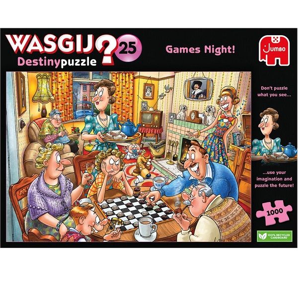 Wasgij? Destiny Puzzel 25 Games Night! 1000 stukjes