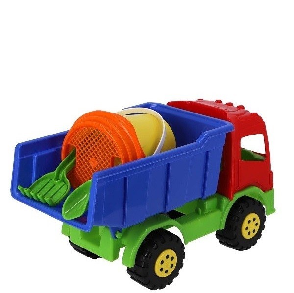 Zand- Vrachtwagen met Kiepbak en Emmerset 42 cm