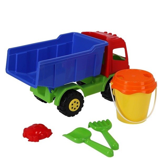 Zand- Vrachtwagen met Kiepbak en Emmerset 42 cm