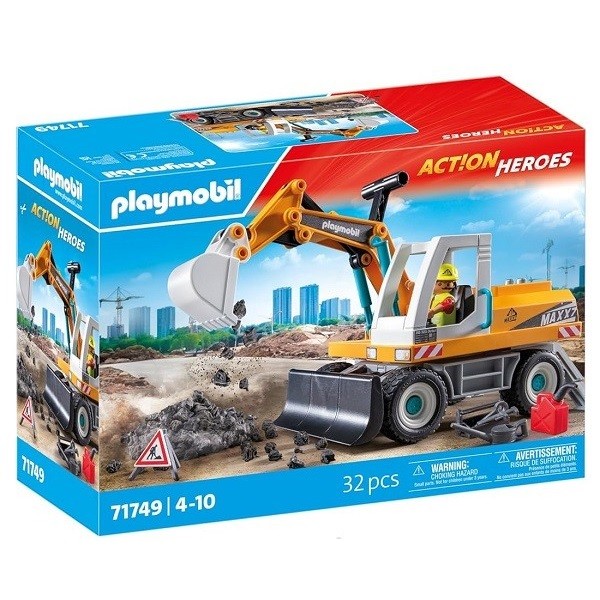  Playmobil Action Heroes Wegenbouw Grote Graafmachine