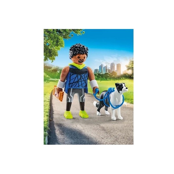  Playmobil My Life Jogger met Border Collie Hond