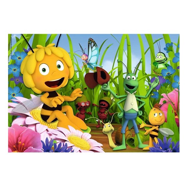  Puzzels 2 x 12 stukjes Maja de Bij op de Bloemenwei